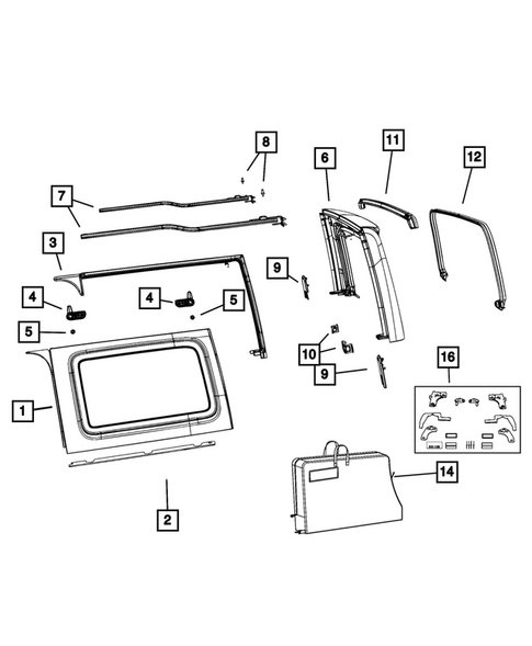 Roof for 2018 Jeep Wrangler #3