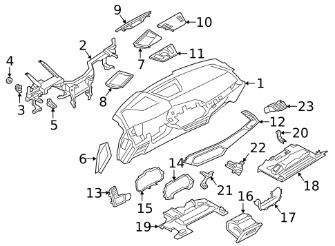 Instrument Panel for 2024 BMW X6 #1