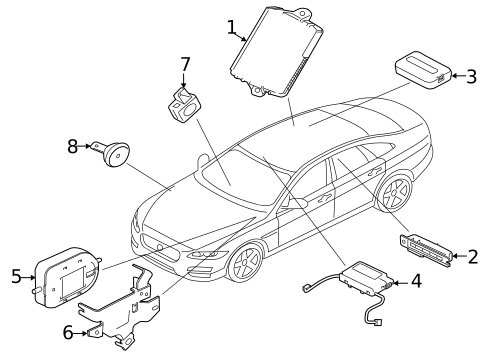 Anti-Theft Components for 2017 Jaguar XF #0