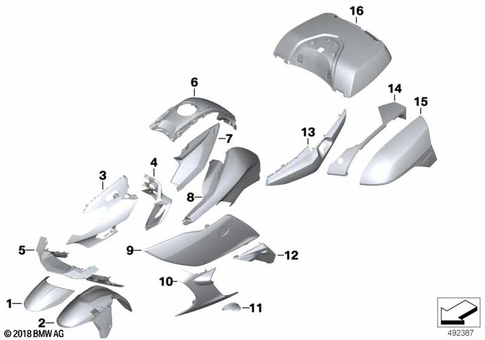 Painted Parts for 2015 BMW-Motorrad K 1600 GTL Exclusive #0