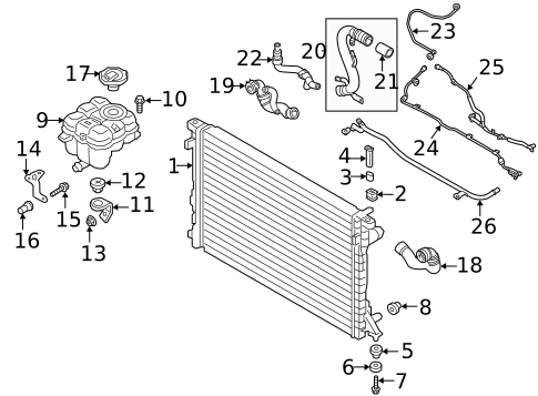 Radiator & Components for 2022 Audi SQ7 #0