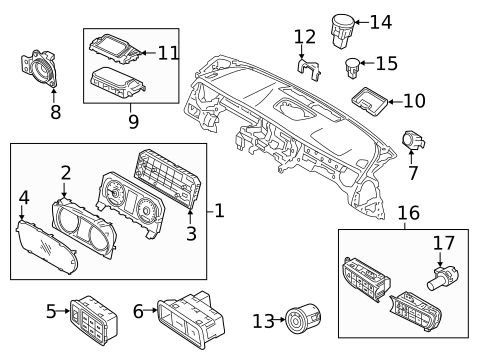 Controls for 2015 Kia K900 #2