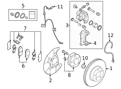 Brake Components for 2022 Subaru Impreza #0