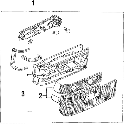 Rear Lamps for 1986 Mazda 323 #1