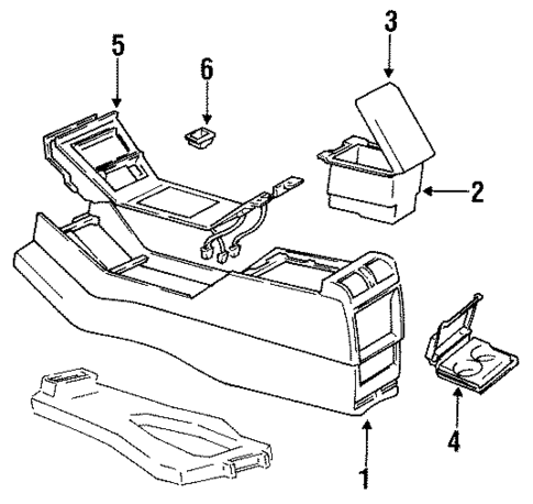 Center Console for 1991 Oldsmobile 98 #0