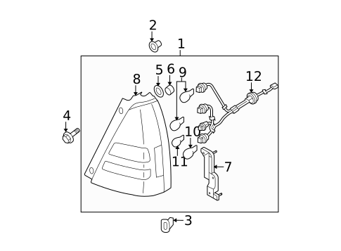 Bulbs - Chassis for 2007 Subaru Forester #5