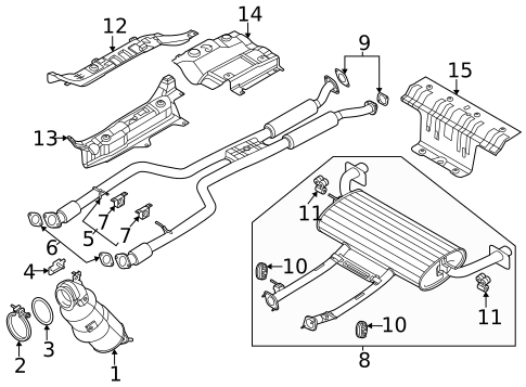 Exhaust Components for 2024 Genesis GV70 #0