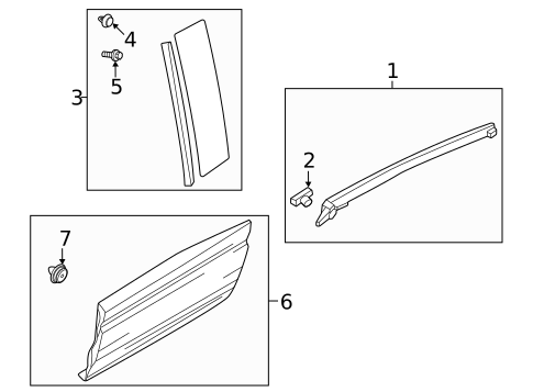 Exterior Trim - Rear Door for 2023 Mazda MX-30 EV #0