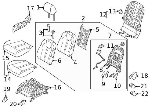 Passenger Seat Components for 2025 Kia Sorento #0