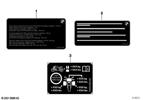 Labels for 2022 BMW-Motorrad S 1000 R #5