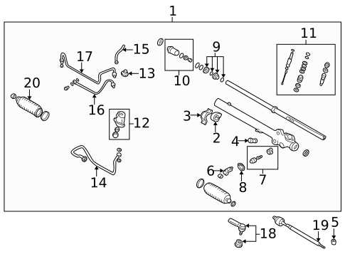 Steering Gear & Linkage for 2000 Mazda Miata #0