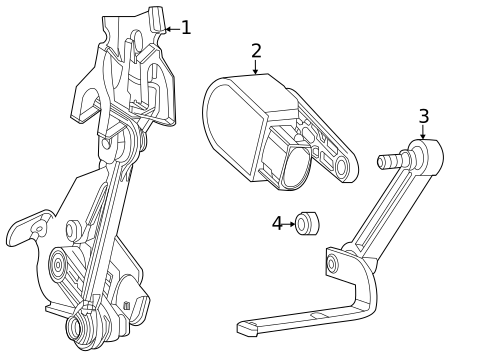 Headlamp Components for 2022 Mercedes-Benz GLS 63 AMG® #1