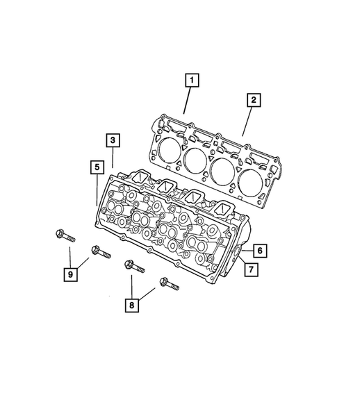 Cylinder Head for 2008 Dodge Ram 3500 #1