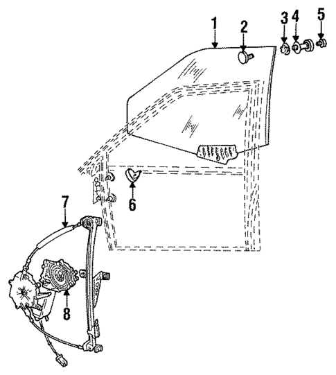 Front Door for 1993 Audi 90 #0