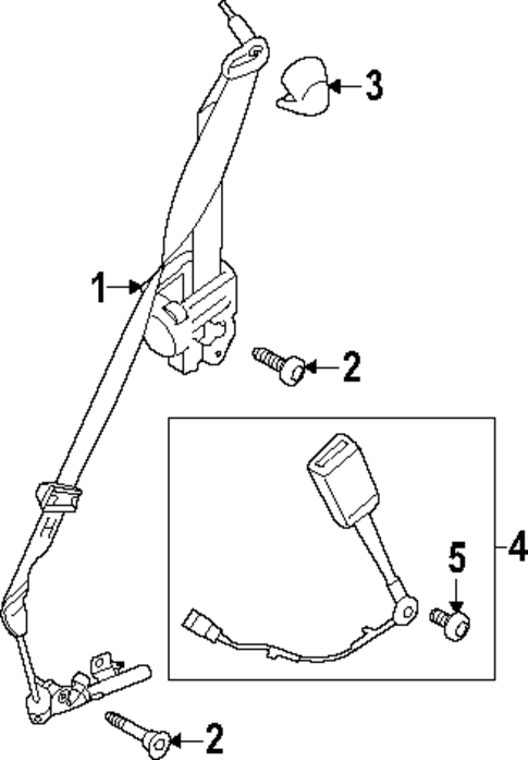 Front Seat Belts for 2024 Ford Mustang #0
