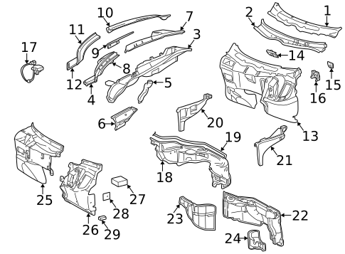 Cowl for 2000 Mercedes-Benz E320 #0