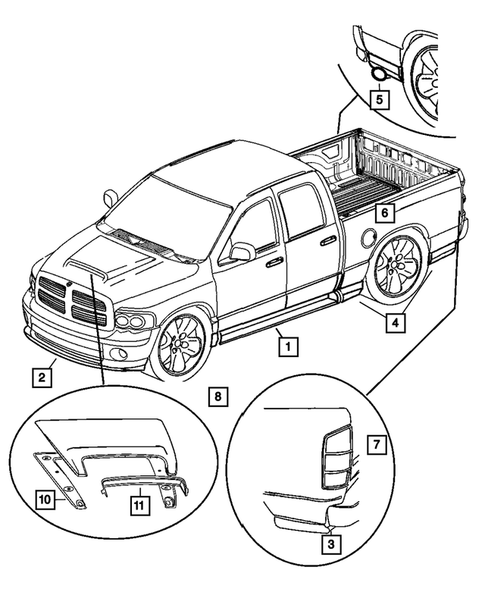 Moldings and Ornamentation for 2004 Dodge Ram 3500 #2