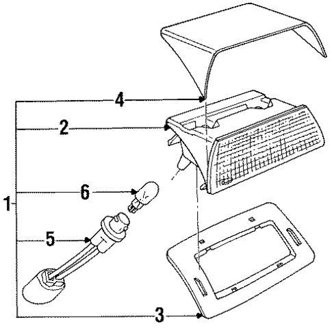 Bulbs - Chassis for 1994 Mercury Capri #4