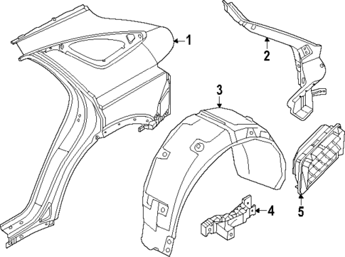 Quarter Panel for 2023 Genesis Electrified GV70 #0