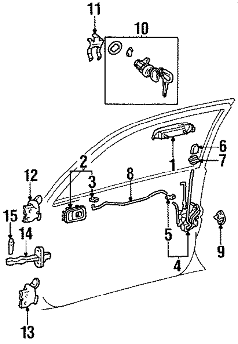Rear Door for 1997 Toyota Tercel #2