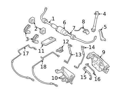 Stabilizer Bar & Components for 2010 BMW 535i #0