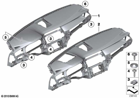 Instrument Carrier / Mounting Parts for 2013 BMW BMW ALPINA B7L #6