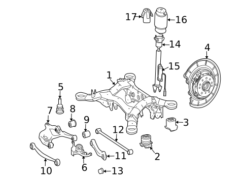 Rear Suspension for 2016 Mercedes-Benz GLE 450 AMG® #3