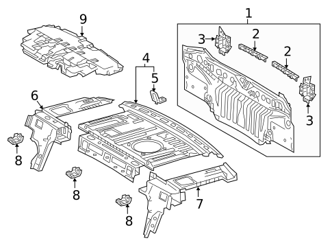 Rear Body for 2020 Toyota Camry #0