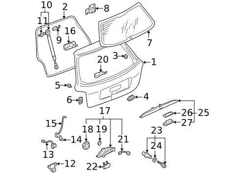 Trunk for 2001 Audi A4 Quattro #1
