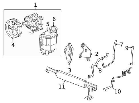 Pump & Hoses for 2007 Dodge Ram 2500 #2