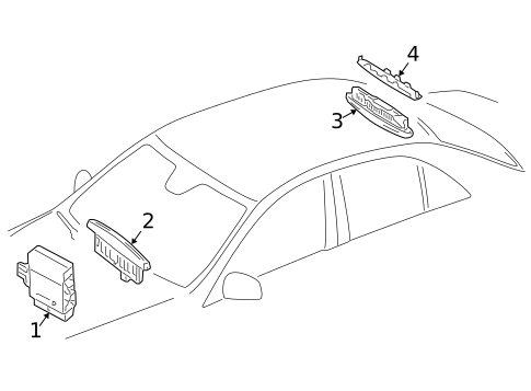 Interior Trim - Roof for 2013 Mercedes-Benz E 350 #7