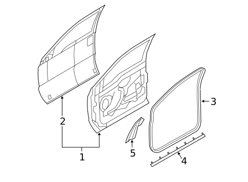 Door & Components for 2012 Ford F-350 Super Duty #0