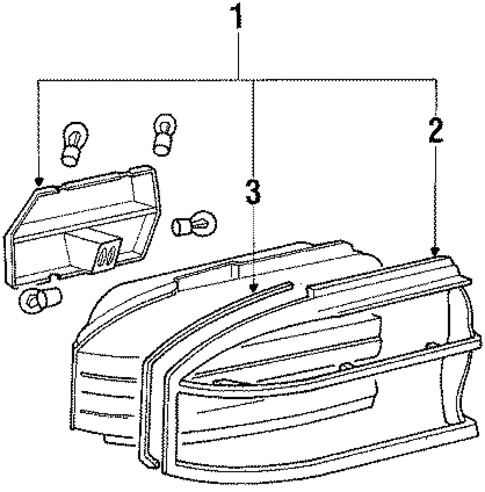 Tail Lamps for 1990 Mitsubishi Galant #0