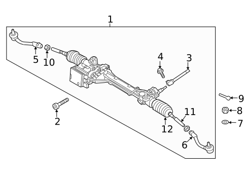 Steering Gear & Linkage for 2018 Genesis G80 #0