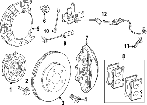 Front Brakes for 2025 Mercedes-Benz SL 55 AMG® #1