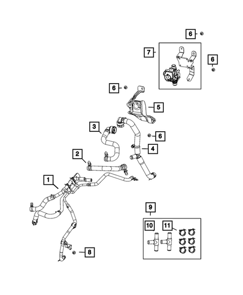 Air Conditioner and Heater Plumbing for 2025 Ram 3500 #3