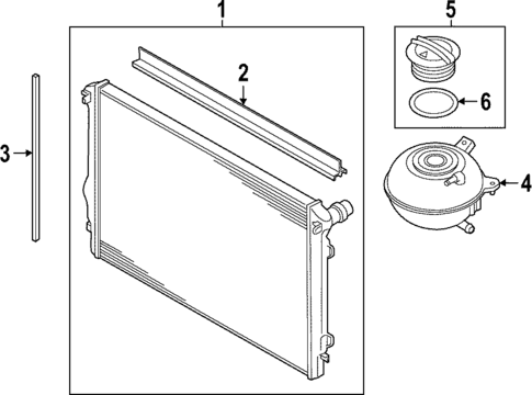 Radiator & Components for 2025 Volkswagen GTI #0