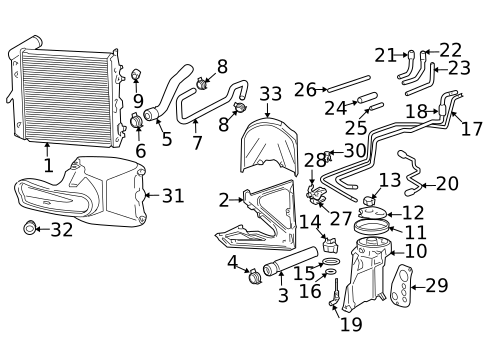 Radiator & Components for 1999 Porsche 911 #2
