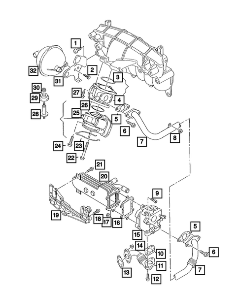 EGR System for 2010 Chrysler Sebring #1