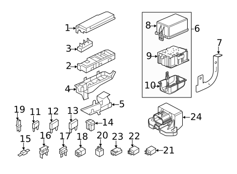 Flasher Units, Fuses, & Circuit Breakers for 2012 Ford Escape #0
