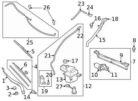 Wipers for 2010 Hyundai Genesis Coupe #0