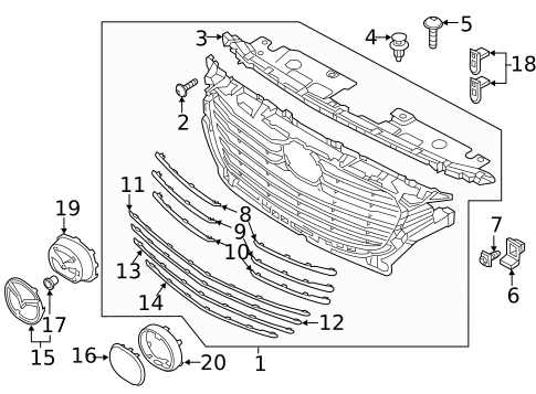 Grille & Components for 2017 Mazda CX-3 #0