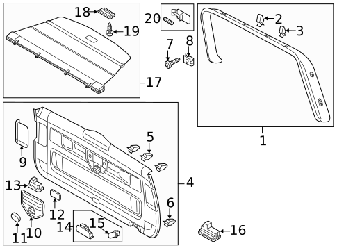 Interior Trim for 2015 Volkswagen Touareg #1
