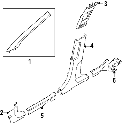 Interior Trim - Pillars for 2025 Kia K4 #0