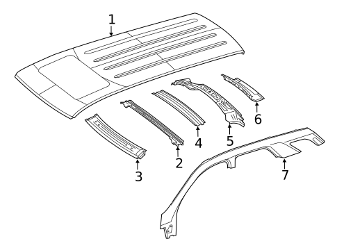 Roof & Components for 2018 Mercedes-Benz GLS450 #0