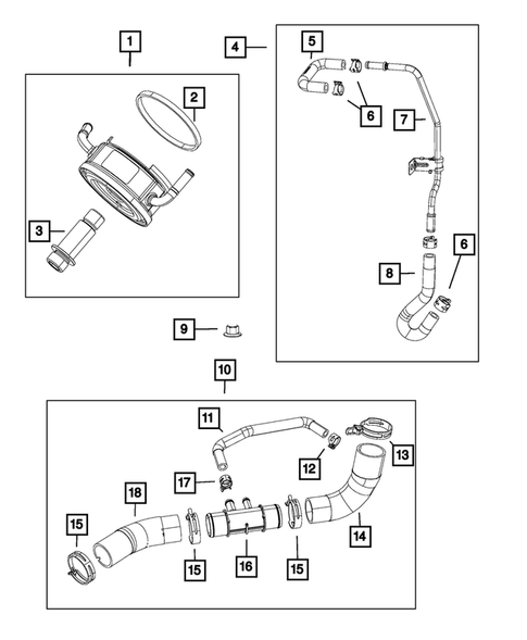 Engine Oil Cooler for 2023 Ram 1500 #1