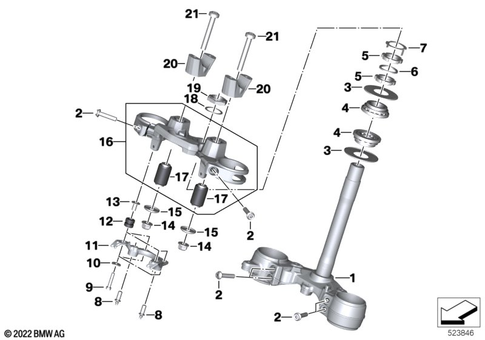 Telescopic Forks, Telelever for 2025 BMW-Motorrad M 1000 R #0