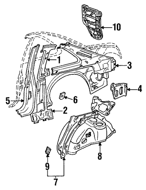 Inner Components for 1995 Toyota Paseo #0