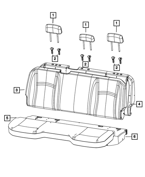 Rear Seats - Second Row for 2023 Ram 1500 Classic #2