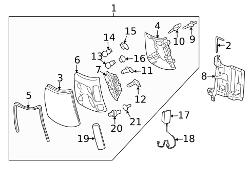 Side Marker Lamps for 2018 Cadillac XT5 #8